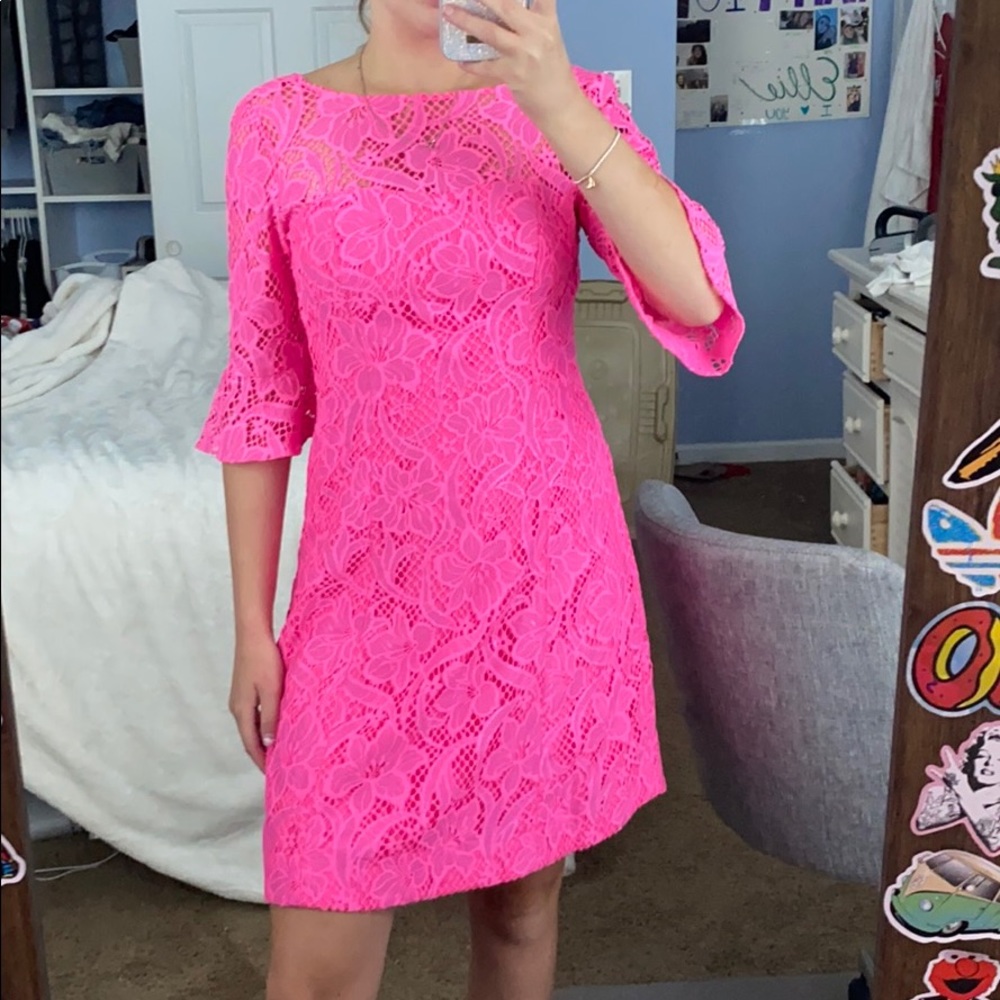 Brand New Pink Lace Lily Pulitzer Dress